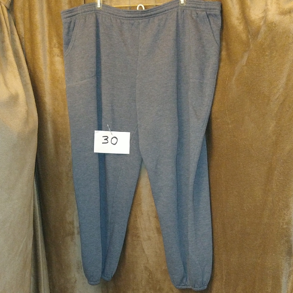 Men's Blue Sweatpants, Size 3XL